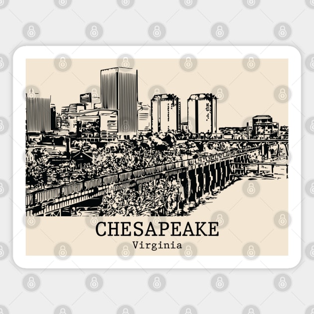 Chesapeake - Virginia Magnet by Lakeric